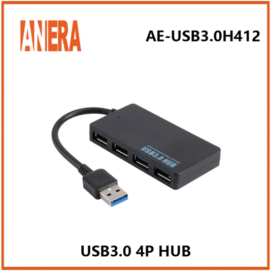 팩토리 다이렉트 4 포트 USB3.0 허브 5gbps 휴대용 컴팩트 케이블 포함