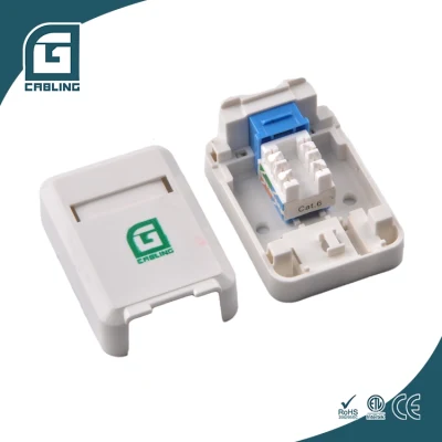 Gcabling 삽입 월 플레이트 검정색 RJ45 암-암 커플러 Panduit Netkey 키스톤 잭